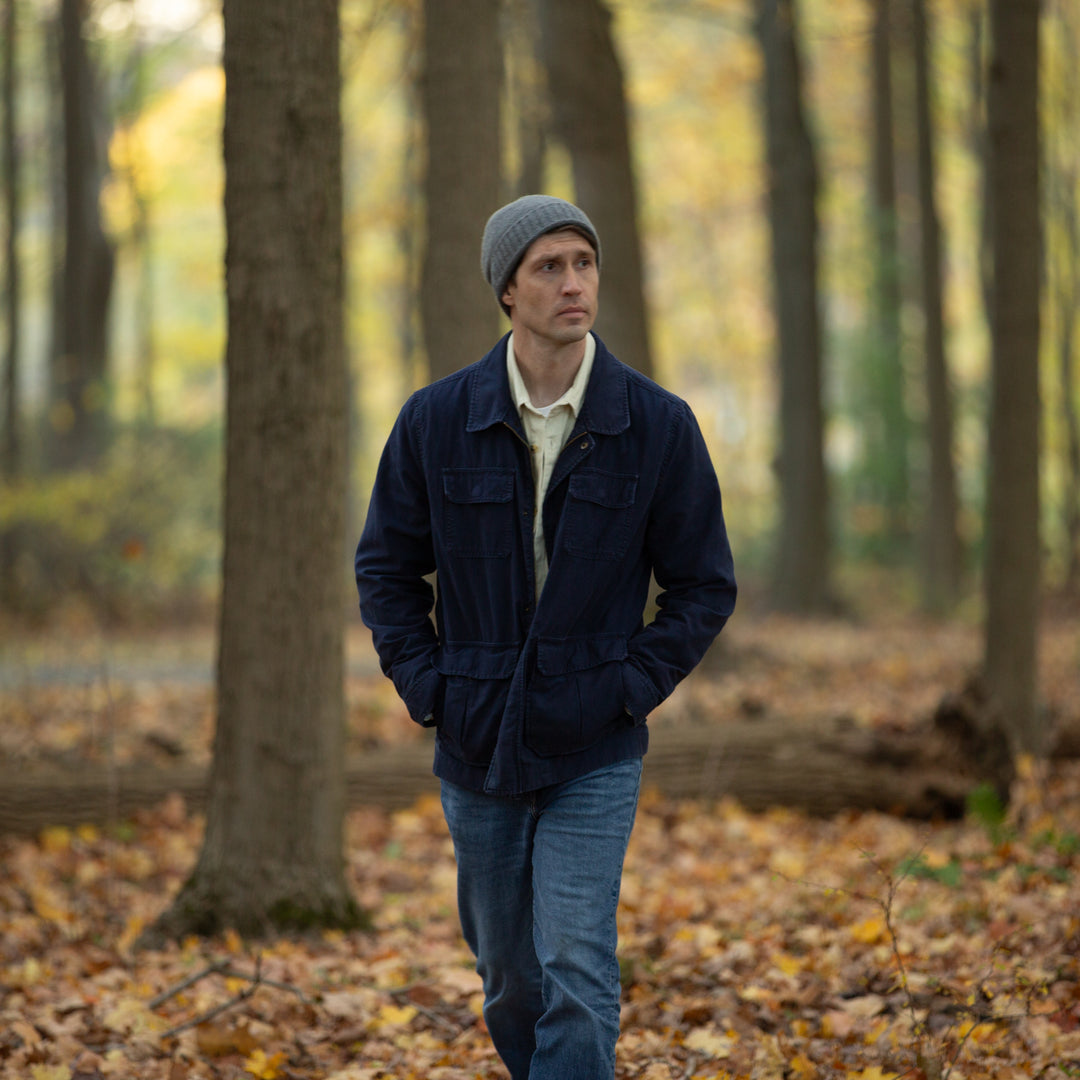 Men's 100% Cashmere Classic Cuffed Beanie