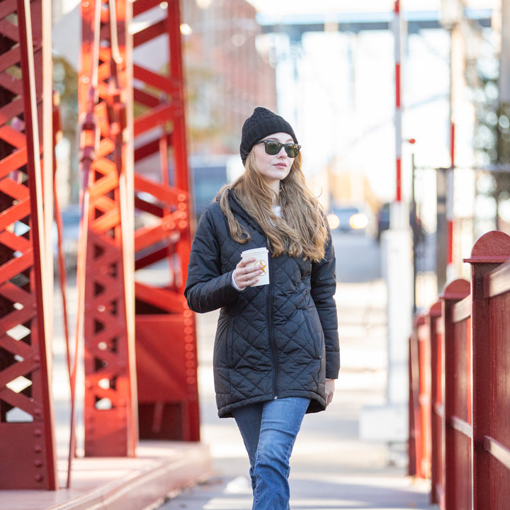 Women's 100% Cashmere Cable-Knit Hat