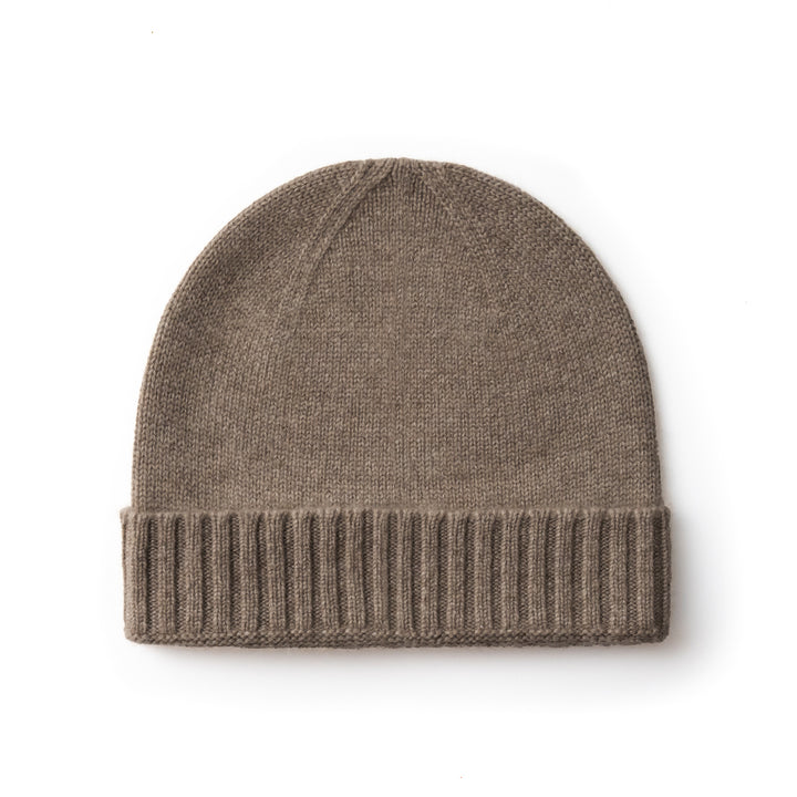 Men's 100% Cashmere Classic Cuffed Beanie