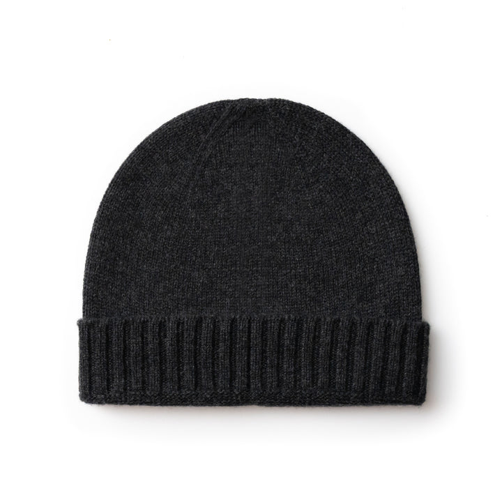 Men's 100% Cashmere Classic Cuffed Beanie