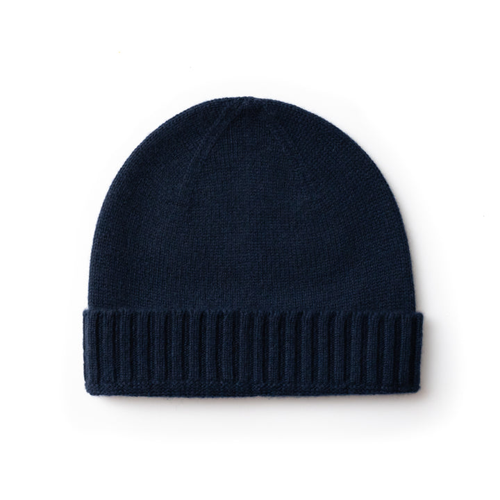 Men's 100% Cashmere Classic Cuffed Beanie