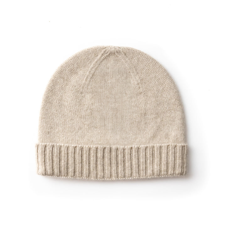 Men's 100% Cashmere Classic Cuffed Beanie