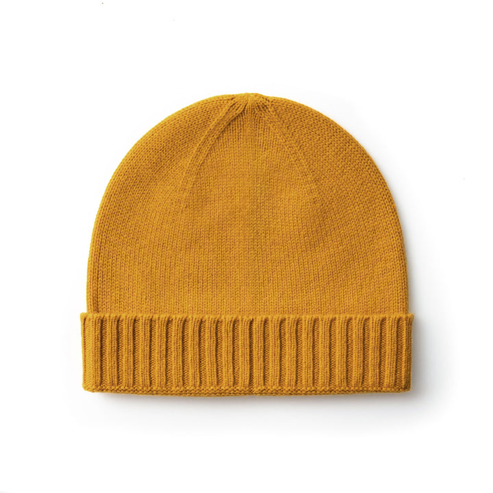 Men's 100% Cashmere Classic Cuffed Beanie