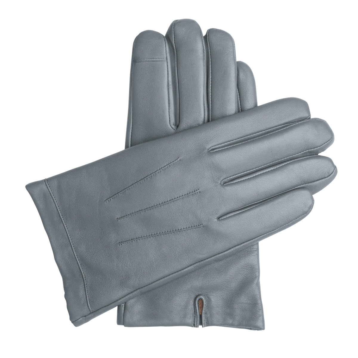 Men's Touchscreen Leather Cashmere Lined Gloves