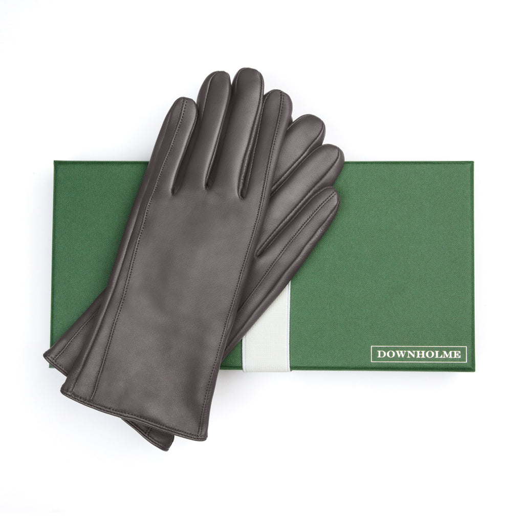 Women's Vegan Leather Gloves - Gray, DH-VLW-GRYS, DH-VLW-GRYM, DH-VLW-GRYL, DH-VLW-GRYXL