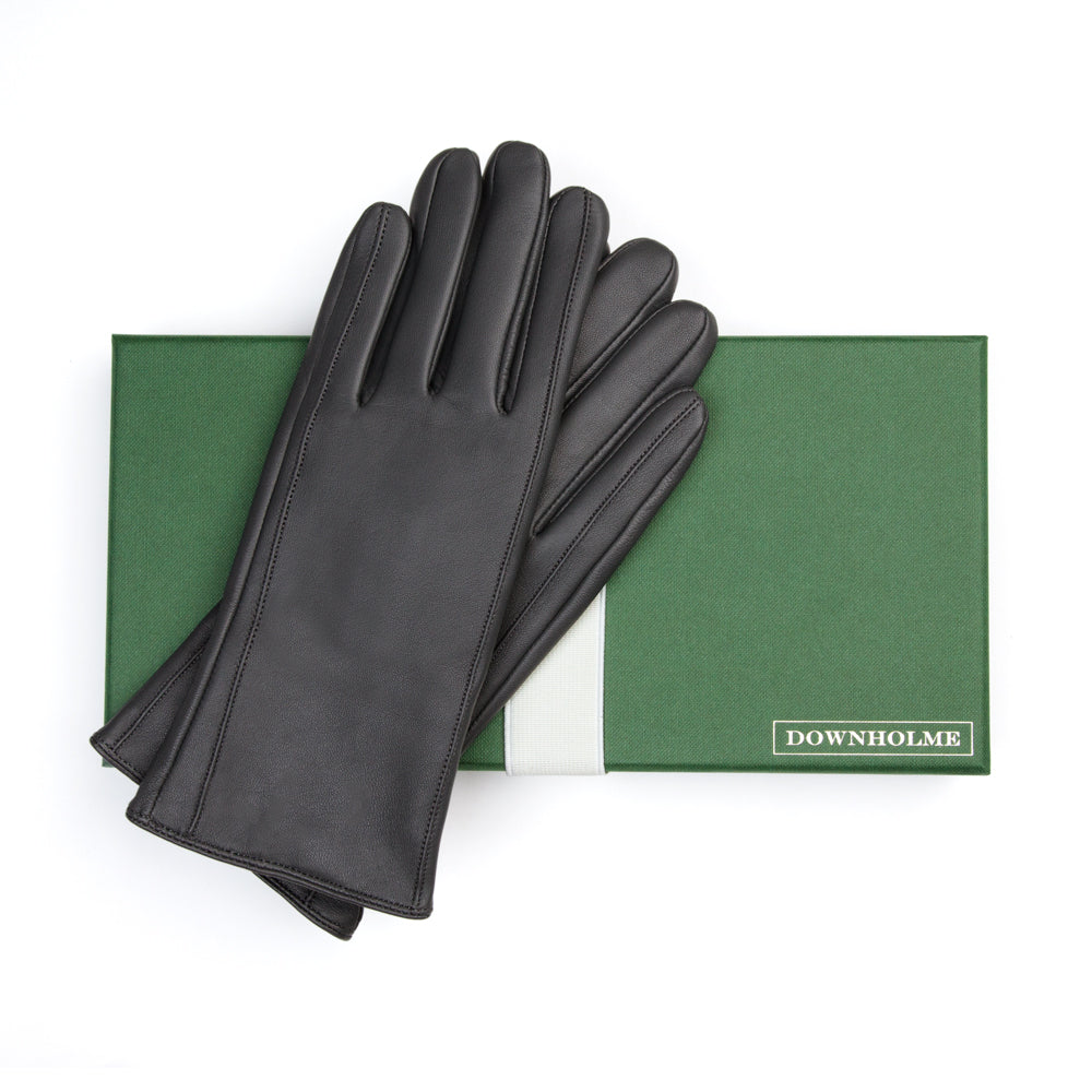 Women's Touchscreen Leather Cashmere Lined Gloves - Black, DH-TLCW-BLKXL, DH-TLCW-BLKL, DH-TLCW-BLKM, DH-TLCW-BLKS, DH-TLCW-BLKXS