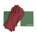Women's Touchscreen Leather Cashmere Lined Gloves - Burgundy, DH-TLCW-BDYXL, DH-TLCW-BDYL, DH-TLCW-BDYM, DH-TLCW-BDYS, DH-TLCW-BDYXS