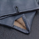 Men's Classic Leather Cashmere Lined Gloves - Dark Blue, DH-LCM-NVYXXL, DH-LCM-NVYXL, DH-LCM-NVYL, DH-LCM-NVYM, DH-LCM-NVYS, DH-LCM-NVYXS