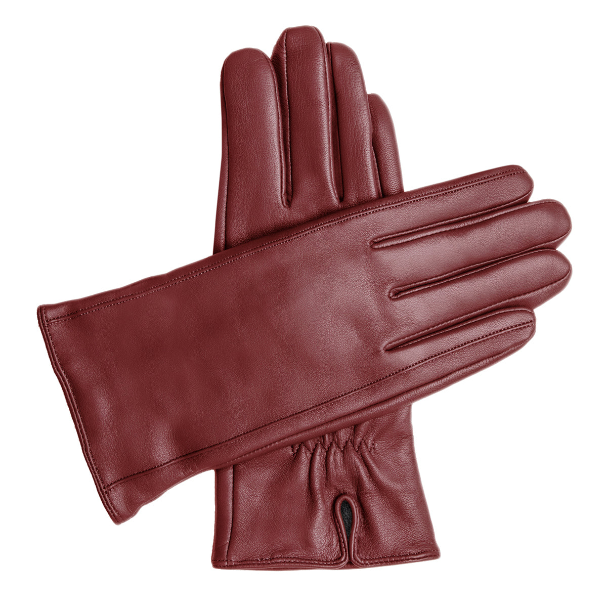 Women's Vegan Leather Gloves - Burgundy, DH-VLW-BDYS, DH-VLW-BDYM, DH-VLW-BDYL, DH-VLW-BDYXL
