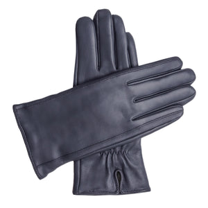 Women's Vegan Leather Gloves - Dark Blue, DH-VLW-NVYS, DH-VLW-NVYM, DH-VLW-NVYL, DH-VLW-NVYXL