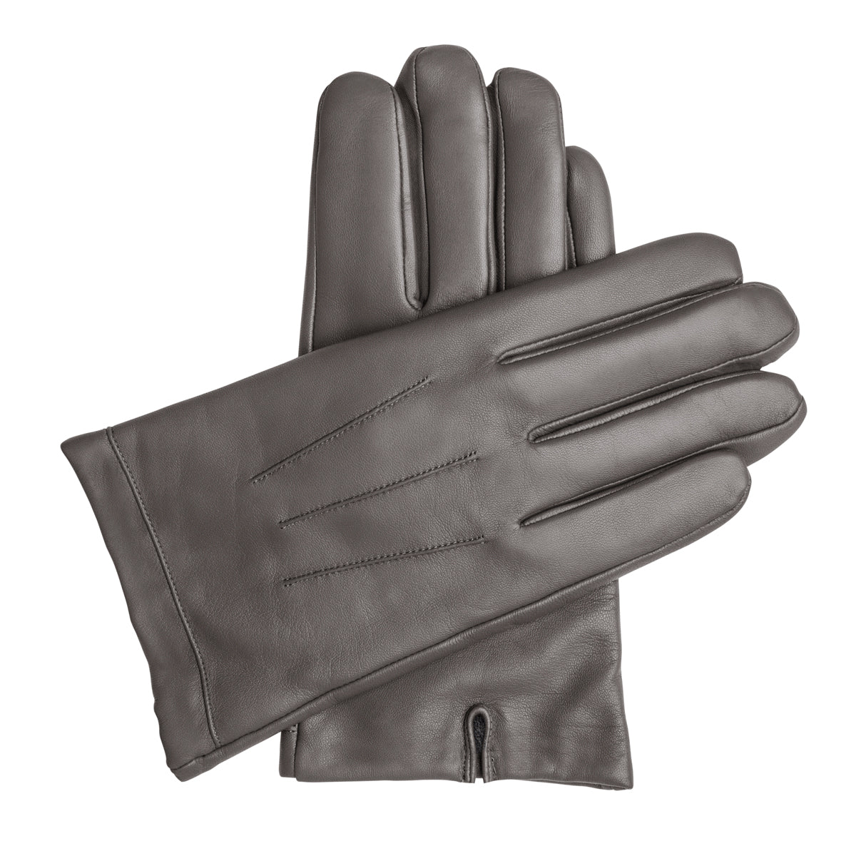 Men's Vegan Leather Gloves - Gray, DH-VLM-GRYS, DH-VLM-GRYM, DH-VLM-GRYL, DH-VLM-GRYXL