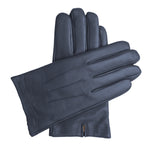 Men's Classic Leather Cashmere Lined Gloves - Dark Blue, DH-LCM-NVYXXL, DH-LCM-NVYXL, DH-LCM-NVYL, DH-LCM-NVYM, DH-LCM-NVYS, DH-LCM-NVYXS