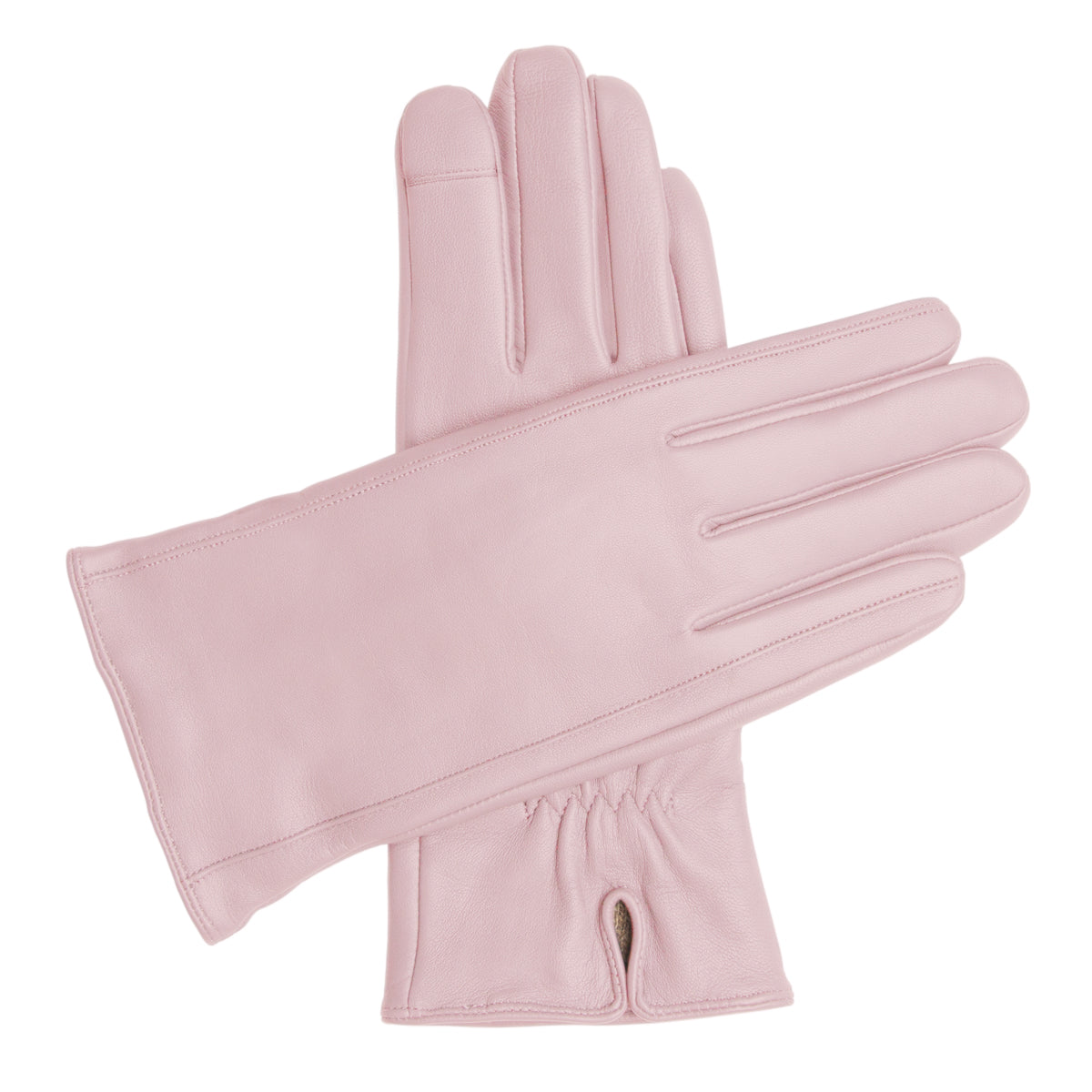 Women's Touchscreen Leather Cashmere Lined Gloves - Pink, DH-TLCW-PNKXL, DH-TLCW-PNKL, DH-TLCW-PNKM, DH-TLCW-PNKS, DH-TLCW-PNKXS