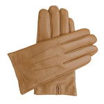 Men's Touchscreen Leather Cashmere Lined Gloves - Tan, DH-TLCM-TANXXL, DH-TLCM-TANXL, DH-TLCM-TANL, DH-TLCM-TANM, DH-TLCM-TANS, DH-TLCM-TANXS